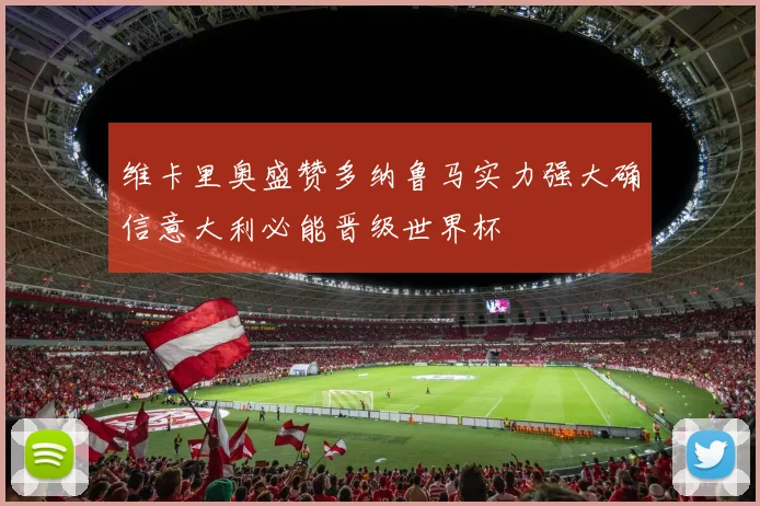 维卡里奥盛赞多纳鲁马实力强大确信意大利必能晋级世界杯