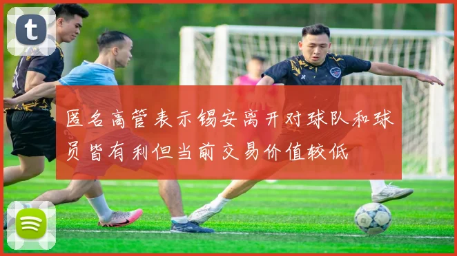 匿名高管表示锡安离开对球队和球员皆有利但当前交易价值较低
