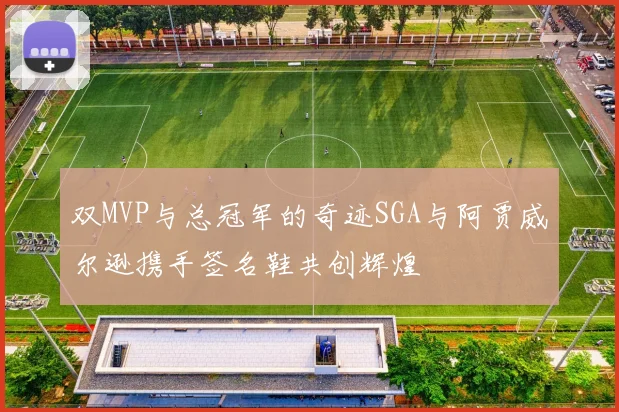 双MVP与总冠军的奇迹SGA与阿贾威尔逊携手签名鞋共创辉煌